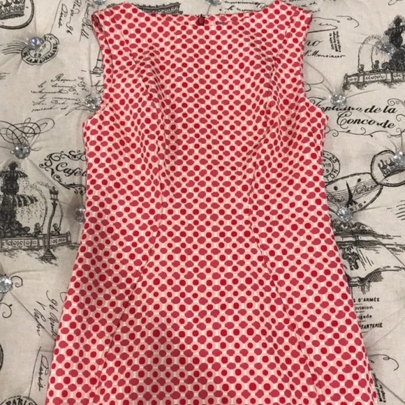 Lela Rose Polka Dot Stretch Jacquard Sheath Dress - Picture 5 of 8